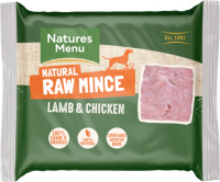 Natures Menu Just Lamb and Chicken Mince Portions 400g